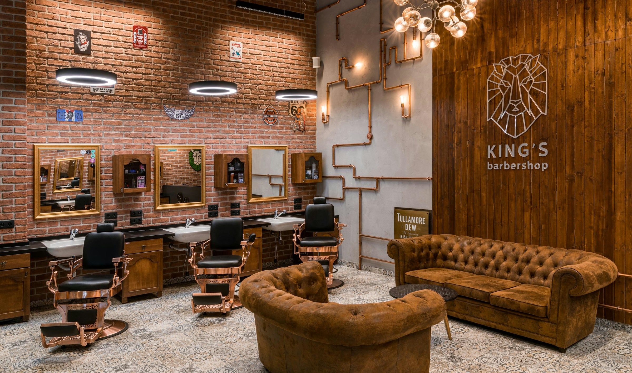 Interior barbershop